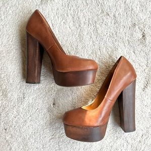 Brown Steve Madden Platform Heels